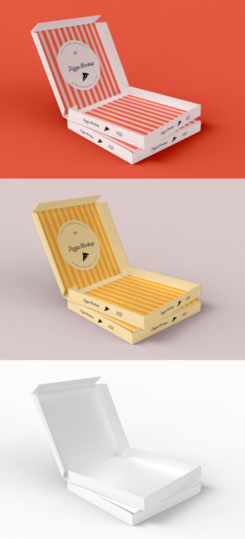 Two Pizza Boxes Mockup - 479083432