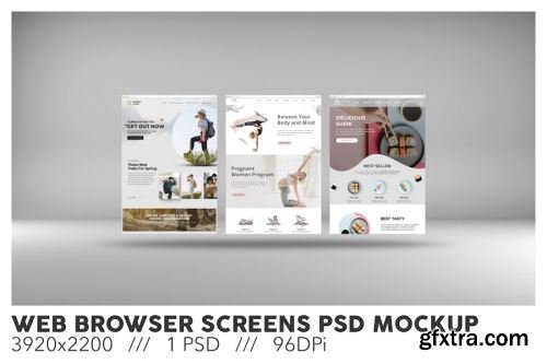 Website Showcase Mockup Collections #1 13xPSD