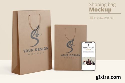 Shopping Bag Mockup Collections #7 14xPSD