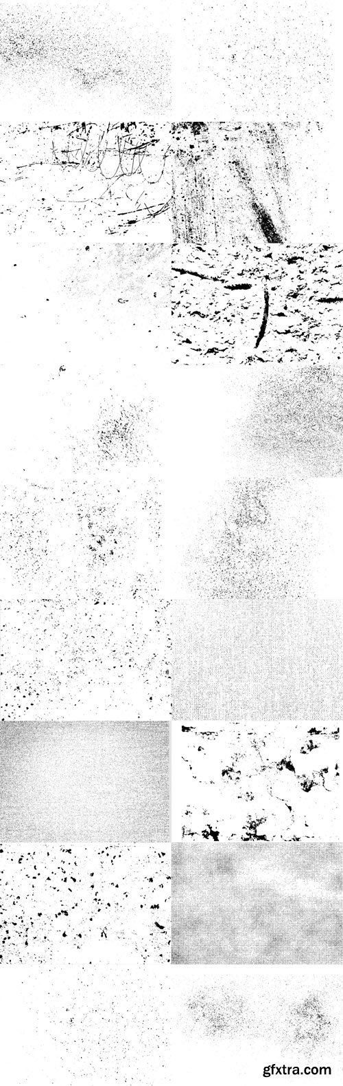 24 Grunge Vector Design Textures + PNG