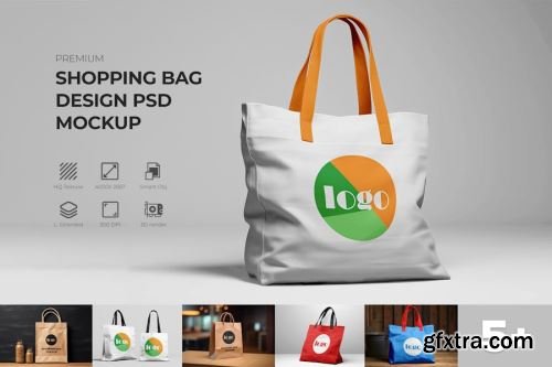 Shopping Bag Mockup Collections #9 15xPSD