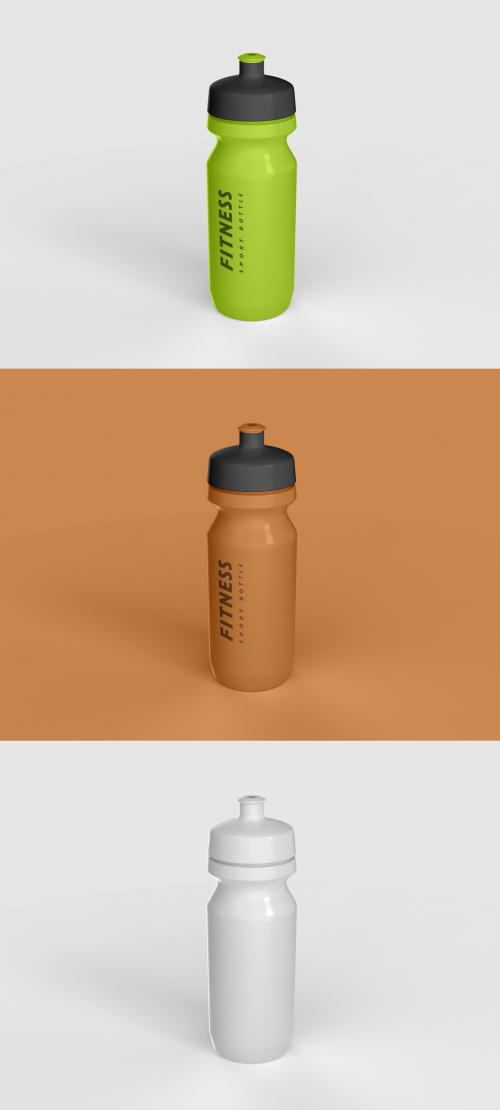 Plastic Water Bottle Mockup - 479083449