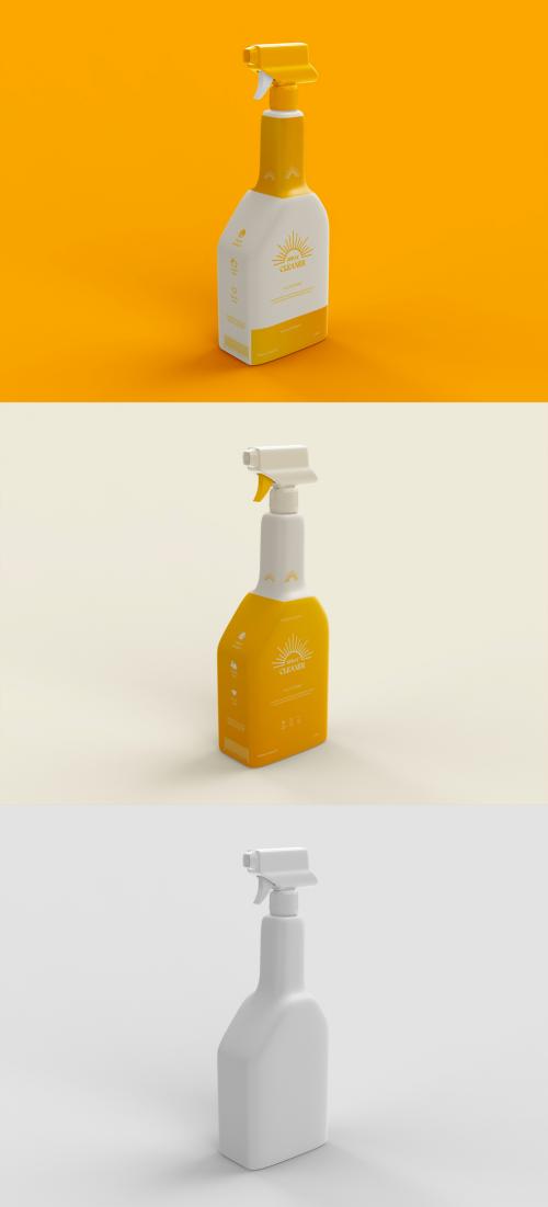 Spray Bottle Mockup