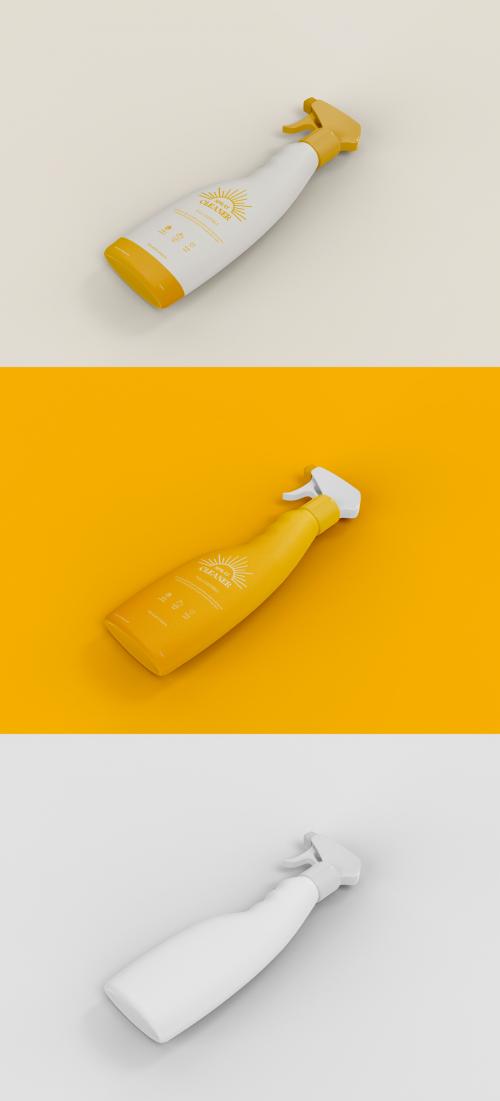 Spray Bottle Mockup