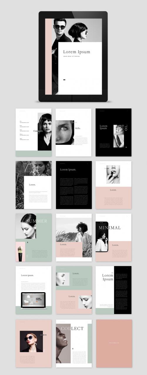 Minimal ebook Green and Nude