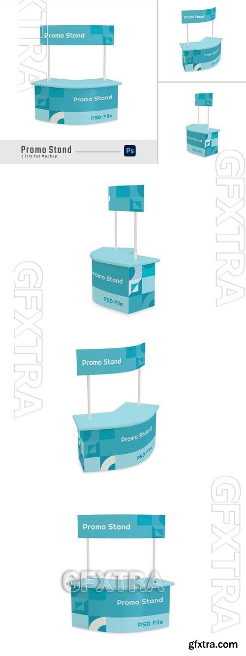 Promo stand mockups 4CM78N3