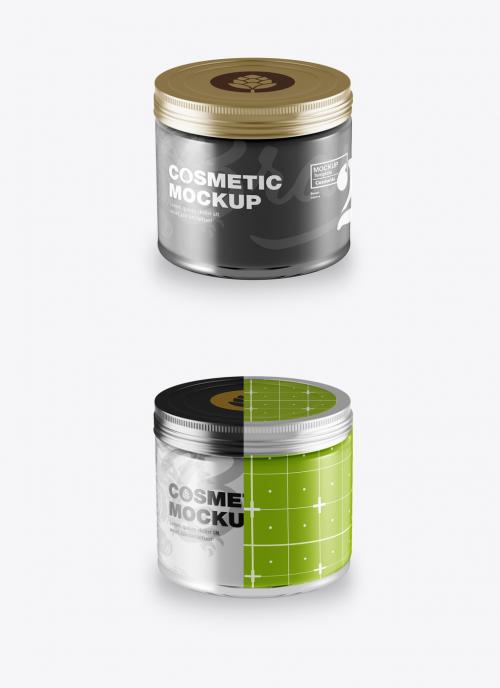 Cosmetic Jar Mockup