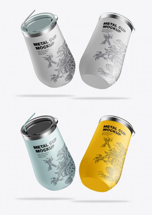 Stainless Steel Travel Cup Mockup