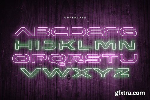 VOLTA - Neon Light Party Font 8MM8ECH