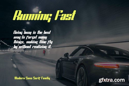 RotaFast - Modern Sans Serif Family Font 6HAQT78