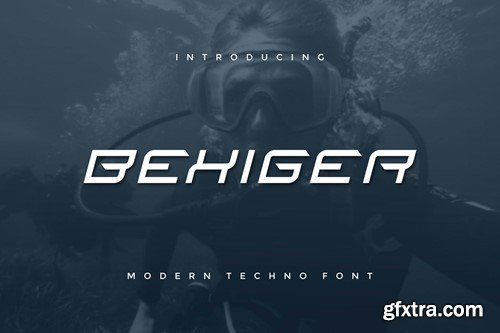 Bexiger - Modern Techno Sport Font JWWLATR