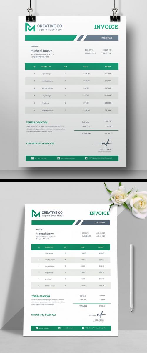 New Invoice Design Layout 2022