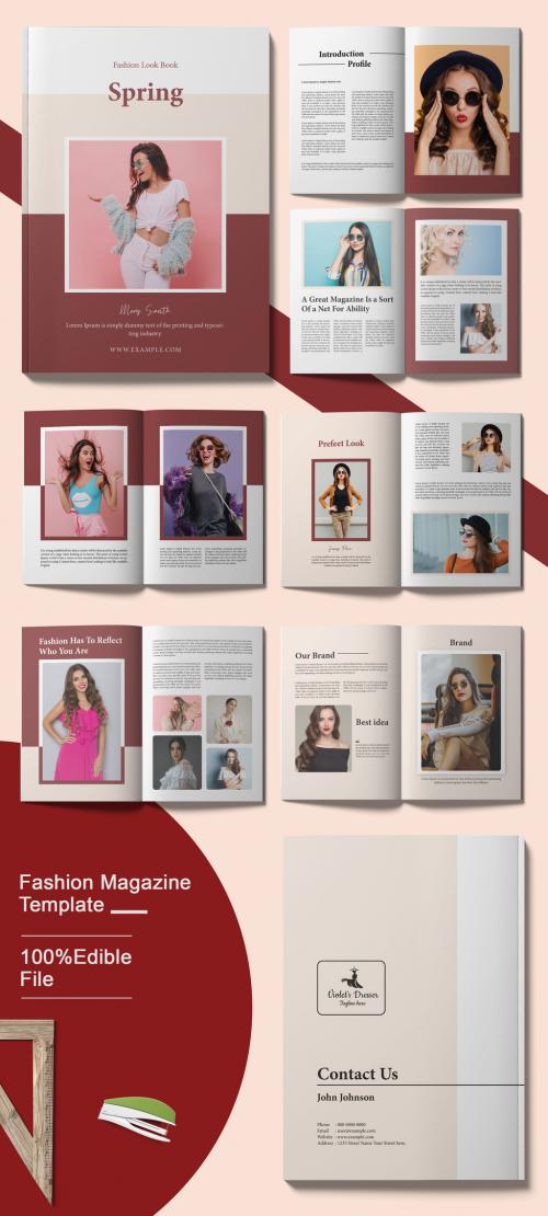 Spring Magazine Design Layout