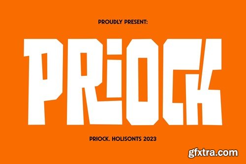 Priock Display Typeface S2Y9JNS