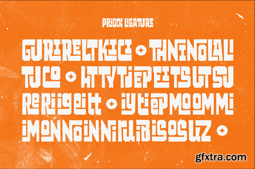 Priock Display Typeface S2Y9JNS