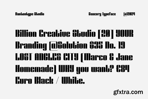 Sancury Modern Bold Font Z999J4N