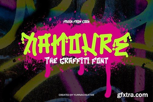 Xanovre - Unique Graffiti Font FLTC44P