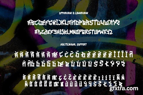 Xanovre - Unique Graffiti Font FLTC44P