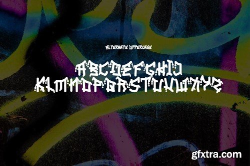 Xanovre - Unique Graffiti Font FLTC44P