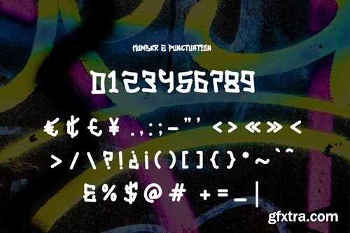 Xanovre - Unique Graffiti Font FLTC44P