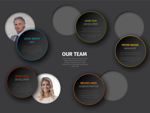 Meet Our Company Team Dark Modern Presentation