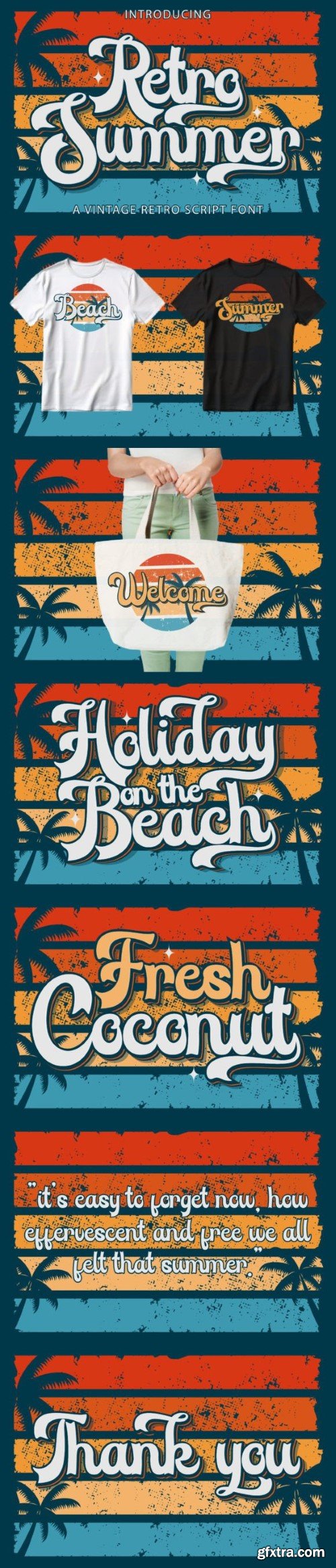 Retro Summer Font