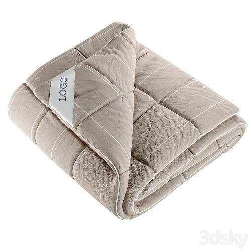 Folded Duvet with Label