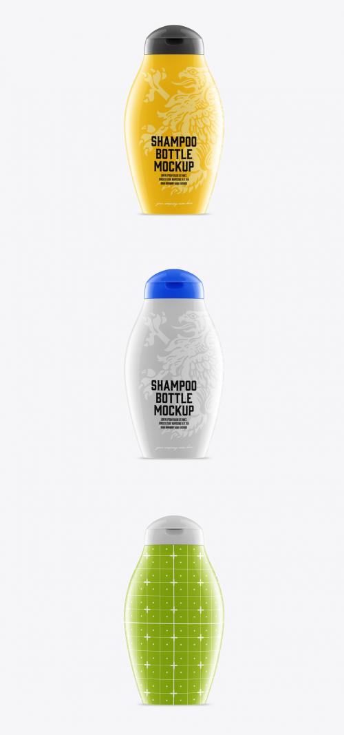 Plastic Shampoo Bottle Mockup