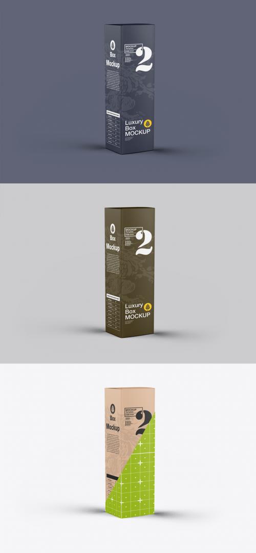 Luxury Cardboard Box Mockup