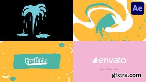 Videohive Liquid Cartoon Logo for After Effects 51311463