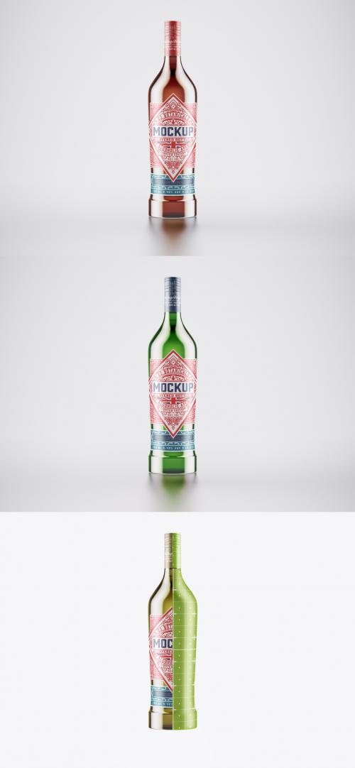 Liquor Glass Bottle Mockup