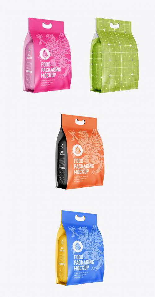 Plastic Food Bag Mockup