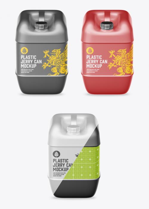 Plastic Jerry Can Mockup