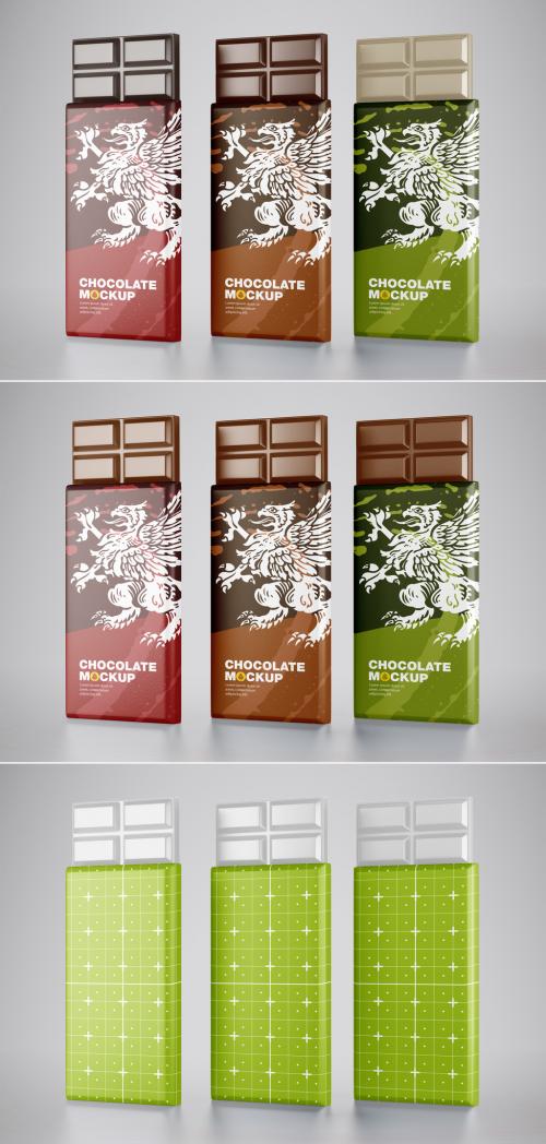 Chocolate Bars Packaging Mockup