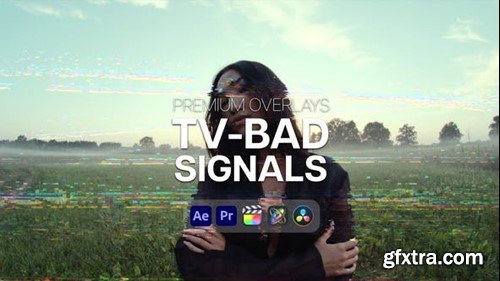 Videohive Premium Overlays TV Bad Signals 51329900
