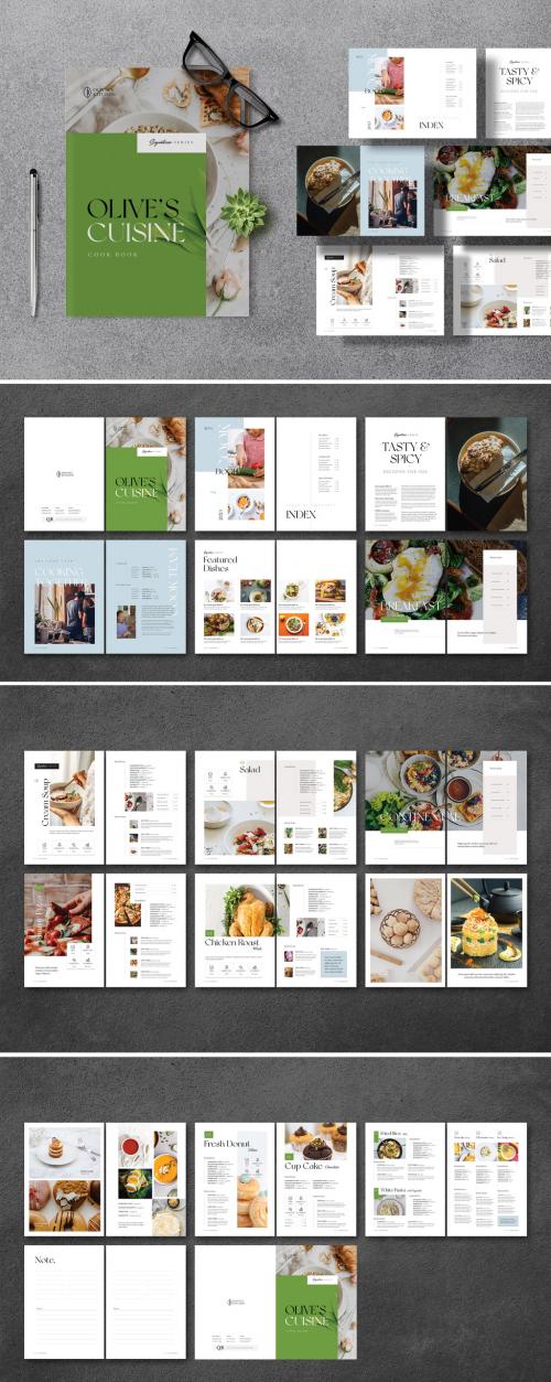 Cookbook Recipe Book Layout