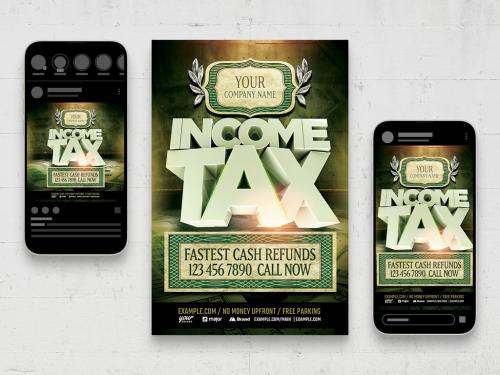 Income Tax Accountant Service Flyer