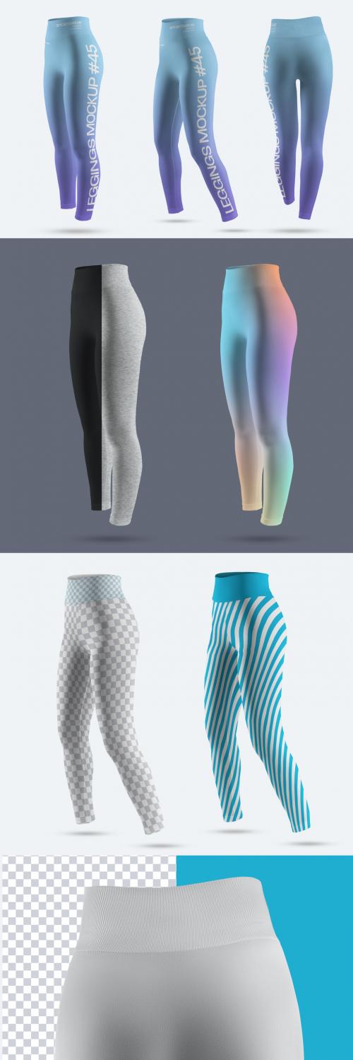 3 Mockups Fitness Leggings