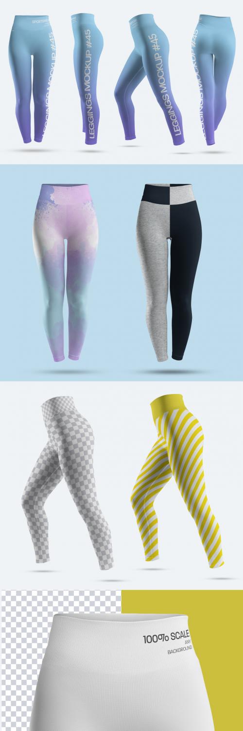 4 Mockups 3D Leggings