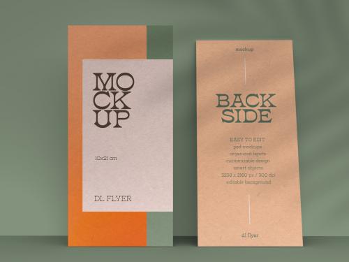 Flyer Mockup Design with Editable Background