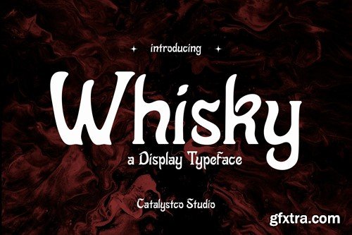 Whisky Display Typeface Font YULE6XW