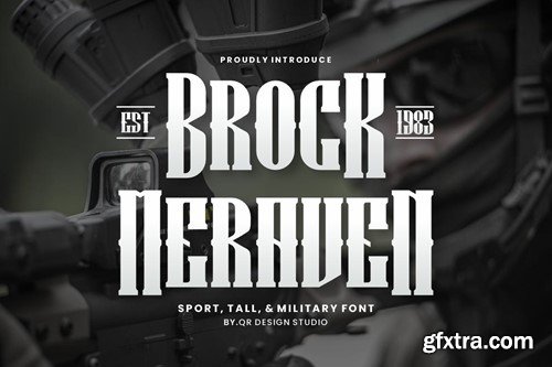 Brock Meraven - Sport & Military Font MWSYAHF