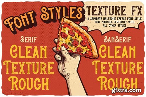 Pizza Gang - Serif & Sans Serif YQKH762