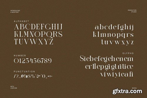 Siffea Elegant Serif Font Typeface AXQ65UX