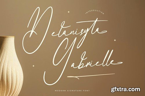 Delanisyta Gabrielle Modern Signature Font EGR7GK9