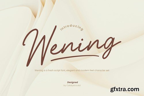 Wening Fresh Script Font GEGAGV9