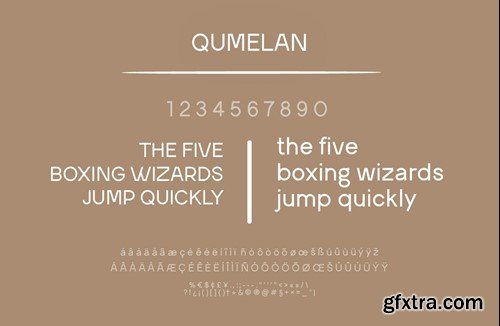 Qumelan Typeface JJTLKL3