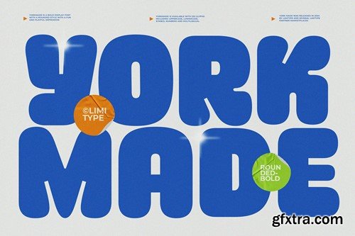 Yorkmade - Rounded Bold Font EUC83Y5