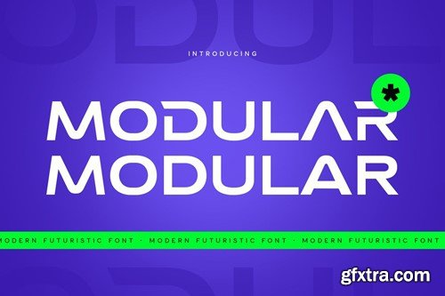 Modular - Modern Futuristic Font Sci-fi Website MH97YR8