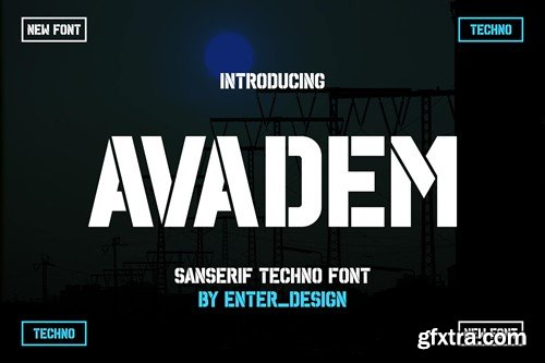 Avadem Font KPZL7J9